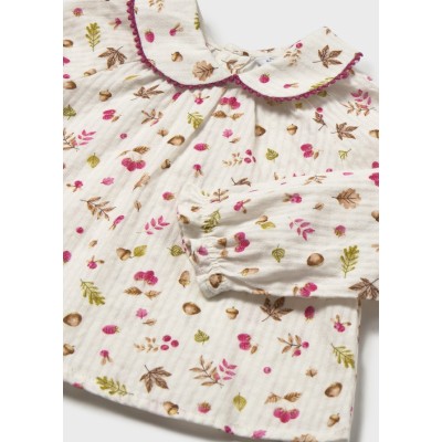 ROPA BLUSA BEBE NIÑA MAYORAL PLANA TEXTURA 