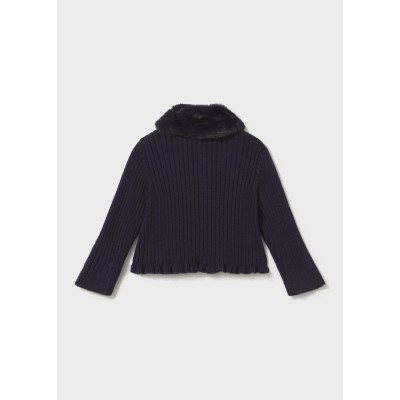 ROPA CHAQUETA BEBE NIÑA MAYORAL TRICOT CUELLO PELO 