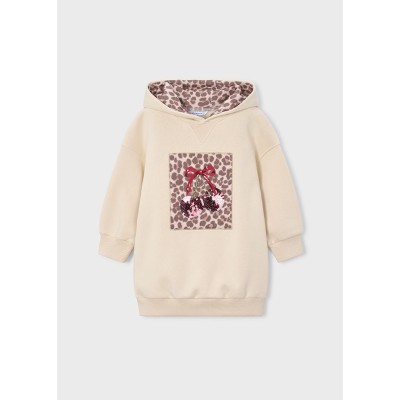 ROPA VESTIDO NIÑA MAYORAL FELPA CAPUCHA 