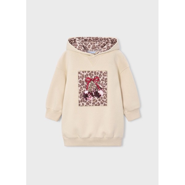 ROPA VESTIDO NIÑA MAYORAL FELPA CAPUCHA 