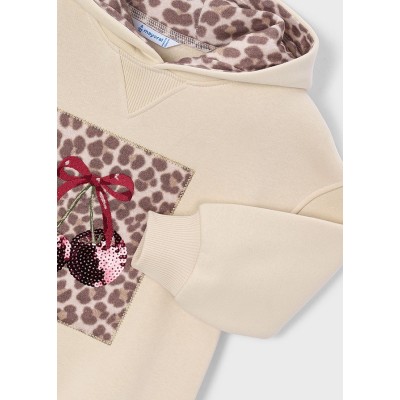 ROPA VESTIDO NIÑA MAYORAL FELPA CAPUCHA 