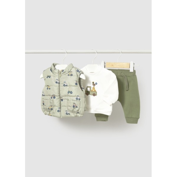 ROPA CHANDAL BEBE NIÑO MAYORAL 3 PIEZAS CHALECO 