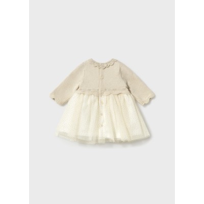 ROPA VESTIDO BEBE NIÑA MAYORAL TRICOT Y TUL 