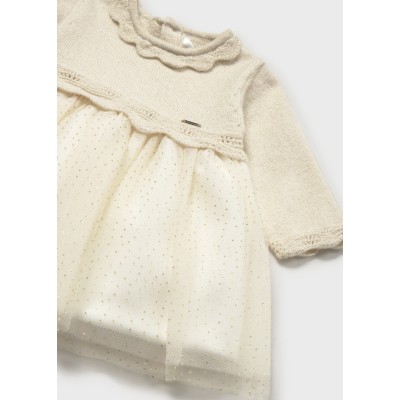 ROPA VESTIDO BEBE NIÑA MAYORAL TRICOT Y TUL 