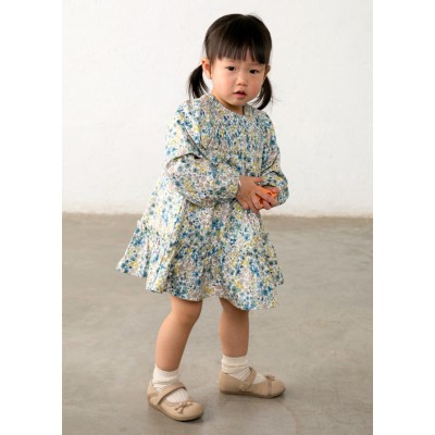 ROPA VESTIDO BEBE NIÑA MAYORAL TERCIOPELO ESTAMPADO 