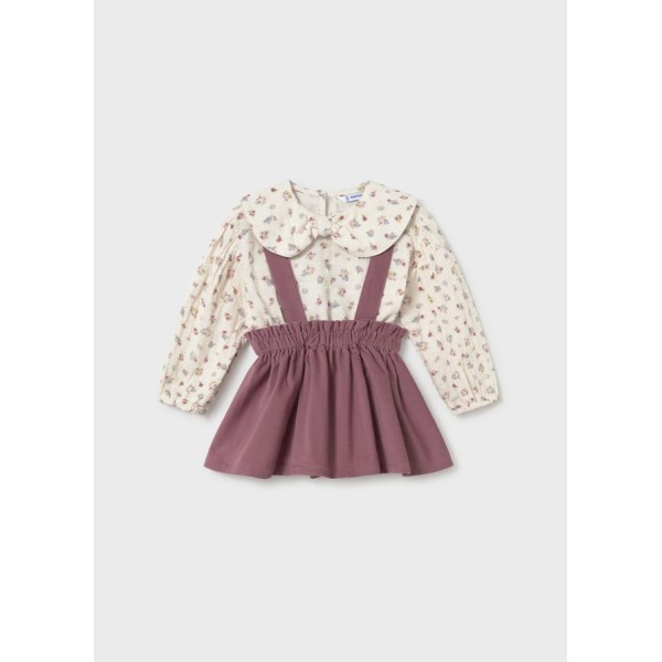 ROPA CONJUNTO FALDA BEBE NIÑA MAYORAL CON TIRANTES 
