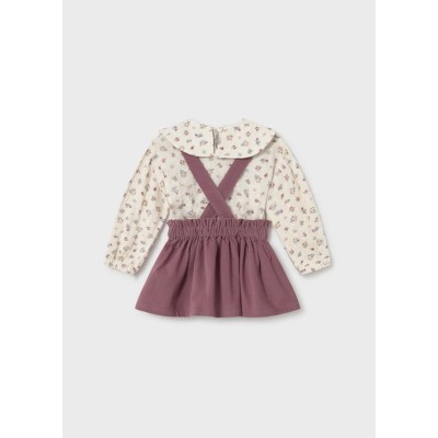 ROPA CONJUNTO FALDA BEBE NIÑA MAYORAL CON TIRANTES 