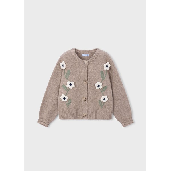 ROPA CHAQUETA NIÑA MAYORAL TRICOT FLORES 