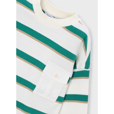 ROPA CAMISETA NIÑO MAYORAL M/L RAYAS 