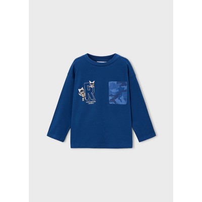 ROPA CAMISETA NIÑO MAYORAL M/L BOLSILLO 