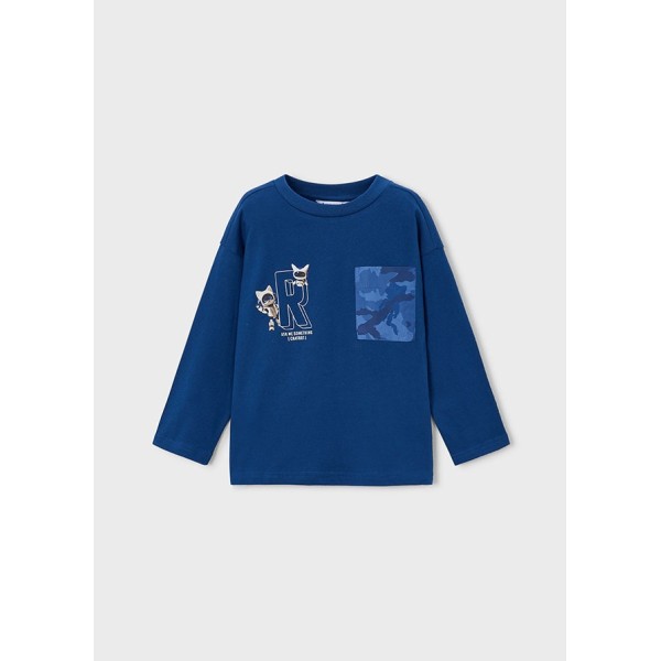 ROPA CAMISETA NIÑO MAYORAL M/L BOLSILLO 