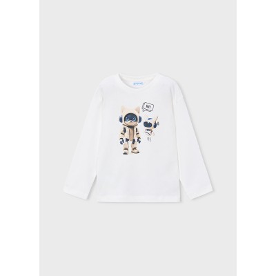 ROPA CAMISETA NIÑO MAYORAL M/L ROBOT 