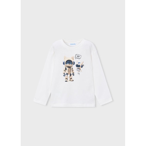 ROPA CAMISETA NIÑO MAYORAL M/L ROBOT 