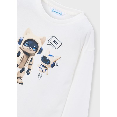 ROPA CAMISETA NIÑO MAYORAL M/L ROBOT 