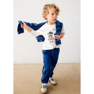 ROPA CAMISETA NIÑO MAYORAL M/L ROBOT 