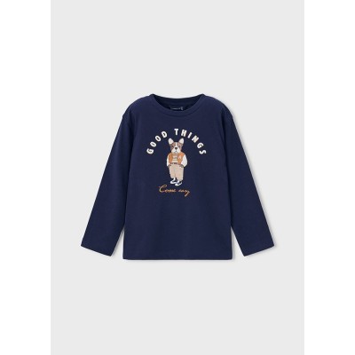 ROPA CAMISETA NIÑO MAYORAL M/L PRINT PERRO 