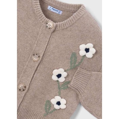 ROPA CHAQUETA NIÑA MAYORAL TRICOT FLORES 