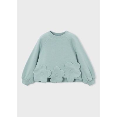 ROPA PULLOVER NIÑA MAYORAL FLORES APLIQUE 