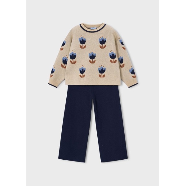 ROPA CONJUNTO PANTALON NIÑA MAYORAL LARGO TRICOT 