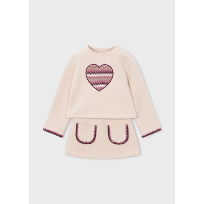 ROPA CONJUNTO FALDA NIÑA MAYORAL FELPA 