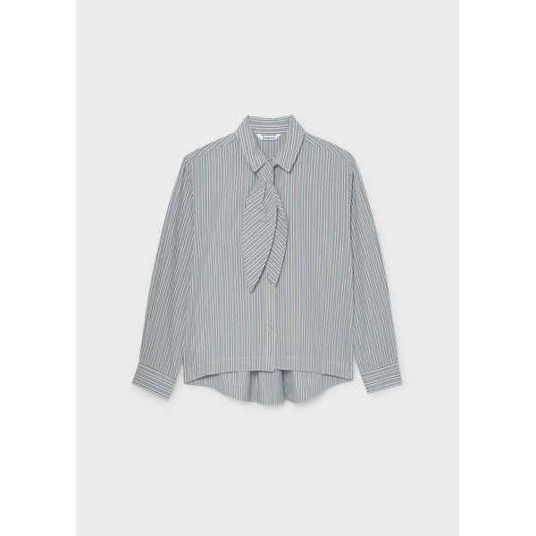 ROPA BLUSA NIÑA MAYORAL POPELIN CORBATA 
