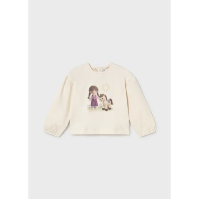 ROPA CAMISETA BEBE NIÑA MAYORAL M/L GRAFICA 