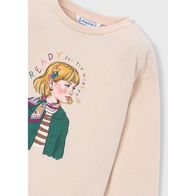ROPA CAMISETA NIÑA MAYORAL M/L PAÑUELO 