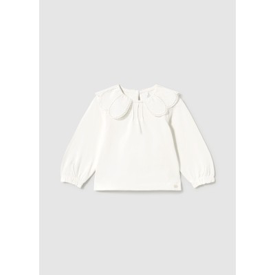 ROPA CAMISETA BEBE NIÑA MAYORAL M/L CUELLO PLANA 