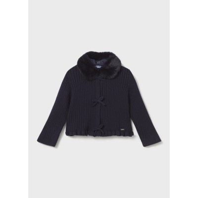 ROPA CHAQUETA BEBE NIÑA MAYORAL TRICOT CUELLO PELO 
