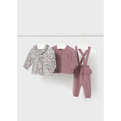 ROPA CONJUNTO BEBE NIÑA MAYORAL 3 PIEZAS TRICOT 