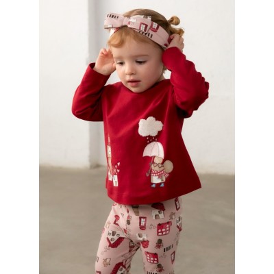 ROPA CONJUNTO LEGGINGS BEBE NIÑA MAYORAL CON DIADEMA 