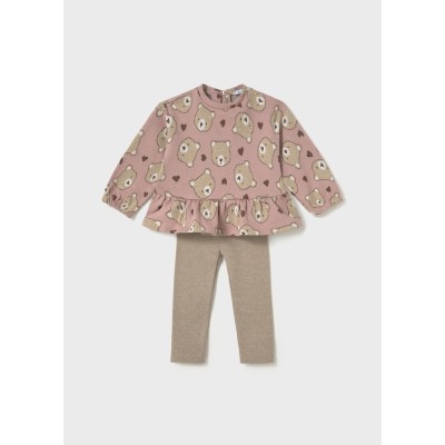 ROPA CONJUNTO LEGGINGS BEBE NIÑA MAYORAL PUNTO JACQUARD 