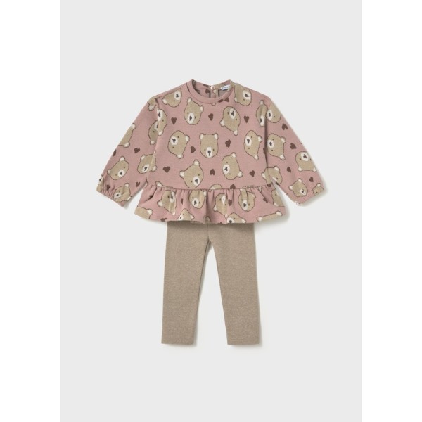 ROPA CONJUNTO LEGGINGS BEBE NIÑA MAYORAL PUNTO JACQUARD 