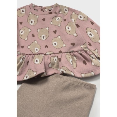 ROPA CONJUNTO LEGGINGS BEBE NIÑA MAYORAL PUNTO JACQUARD 