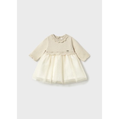 ROPA VESTIDO BEBE NIÑA MAYORAL TRICOT Y TUL 