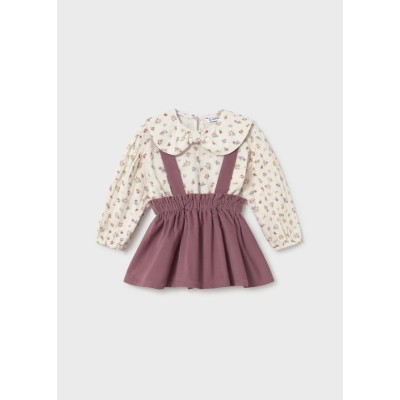 ROPA CONJUNTO FALDA BEBE NIÑA MAYORAL CON TIRANTES 