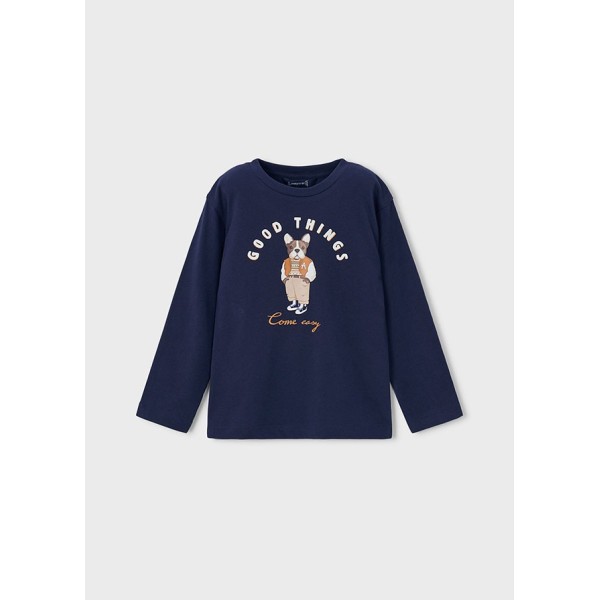 ROPA CAMISETA NIÑO MAYORAL M/L PRINT PERRO 
