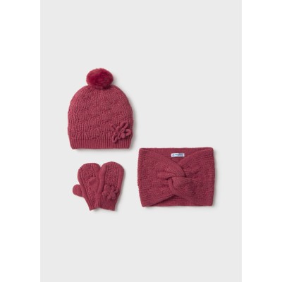 ROPA CONJUNTO GORRO BEBE NIÑA MAYORAL BRAGA TRICOT 
