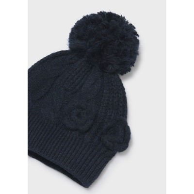 ROPA CONJUNTO GORRO NIÑA MAYORAL BUFANDA FLORES 3D 